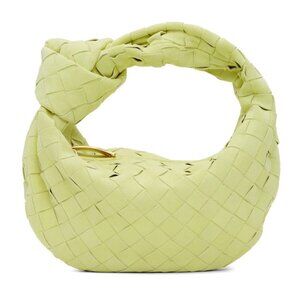 NWT Bottega Veneta Top Handle Bag Intrecciato Weave Suede Leather Teen Jodie